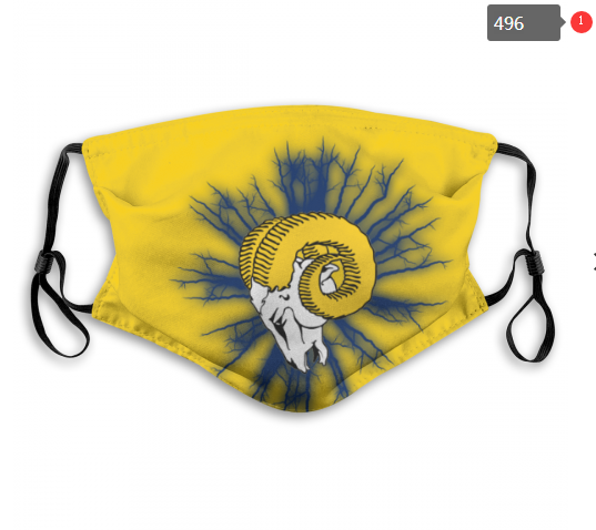 NFL Los Angeles Rams #6 Dust mask with filter->nfl dust mask->Sports Accessory